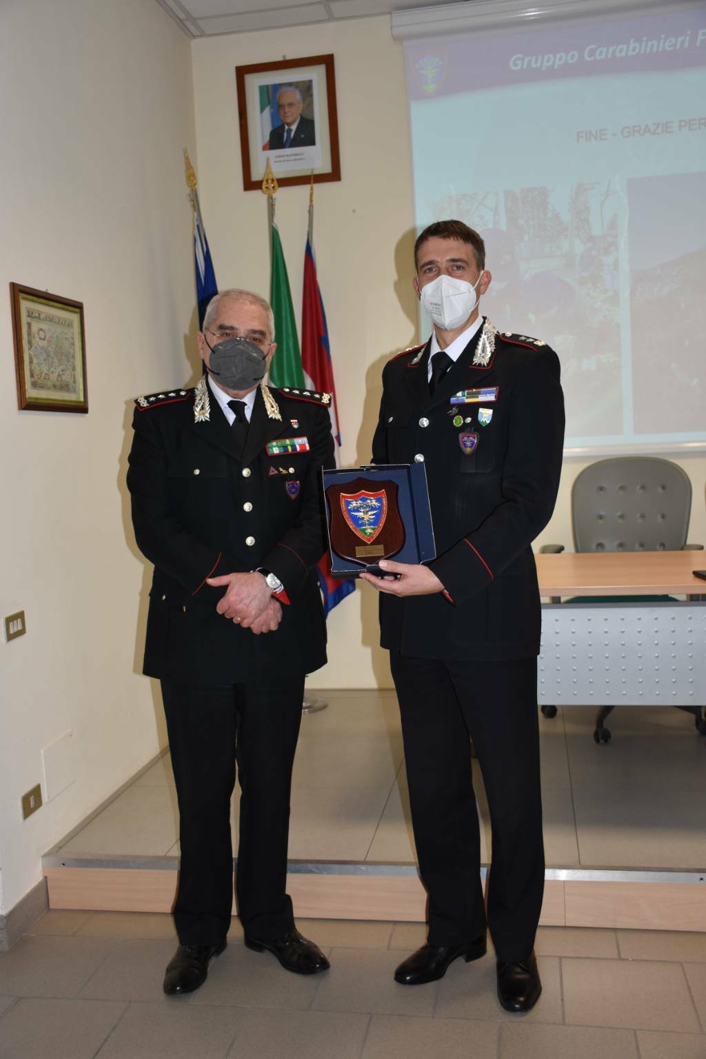 A Cuneo il generale Marzo, comandante nazionale dei Carabinieri Forestali
