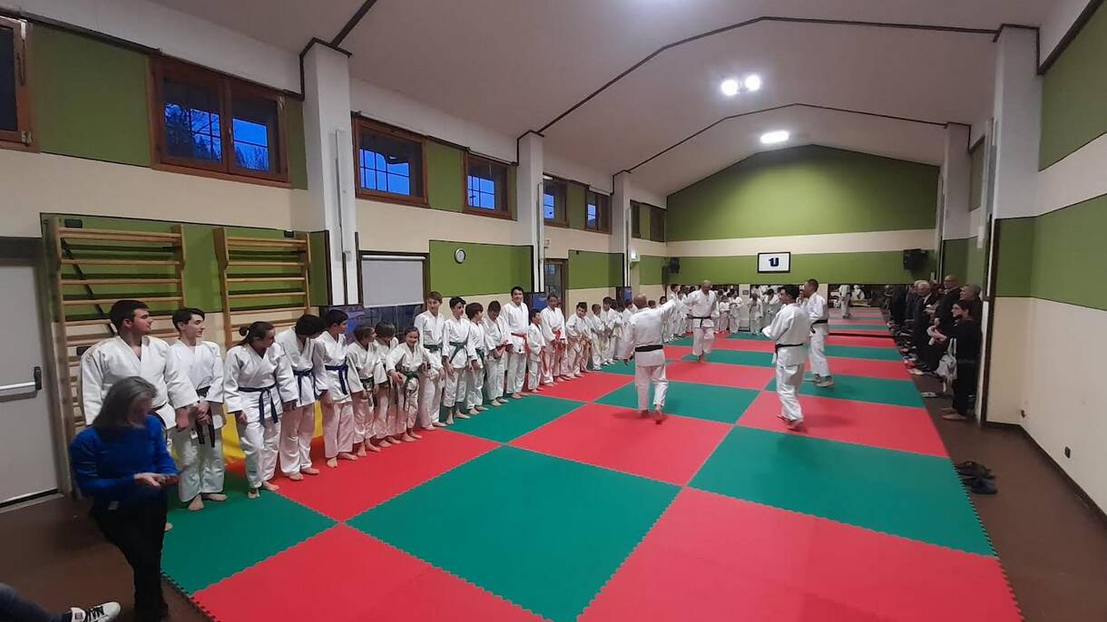 Il presidente regionale delle arti marziali del Piemonte in visita alla palestra di Judo di Robilante
