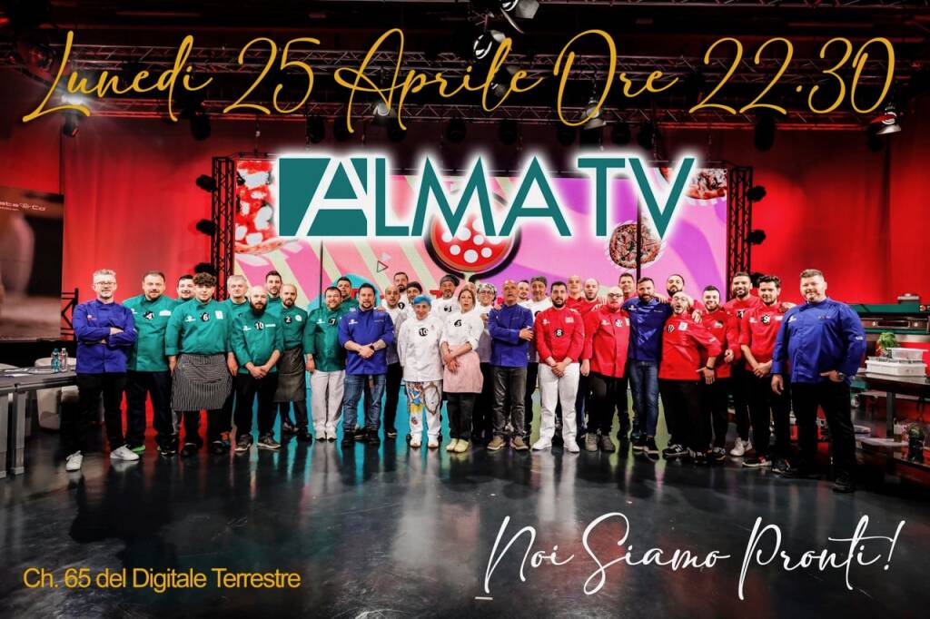 Il cuneese Giuseppe De Lucia stasera in gara a “Pizza Talent Show” su AlmaTv