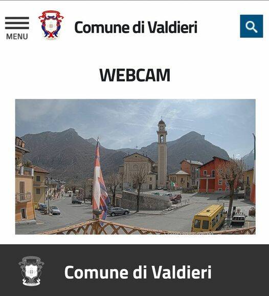 Valdieri, attiva una webcam sul Municipio