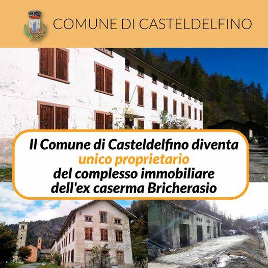 Casteldelfino, l’ex Caserma Bricherasio ora appartiene al Comune