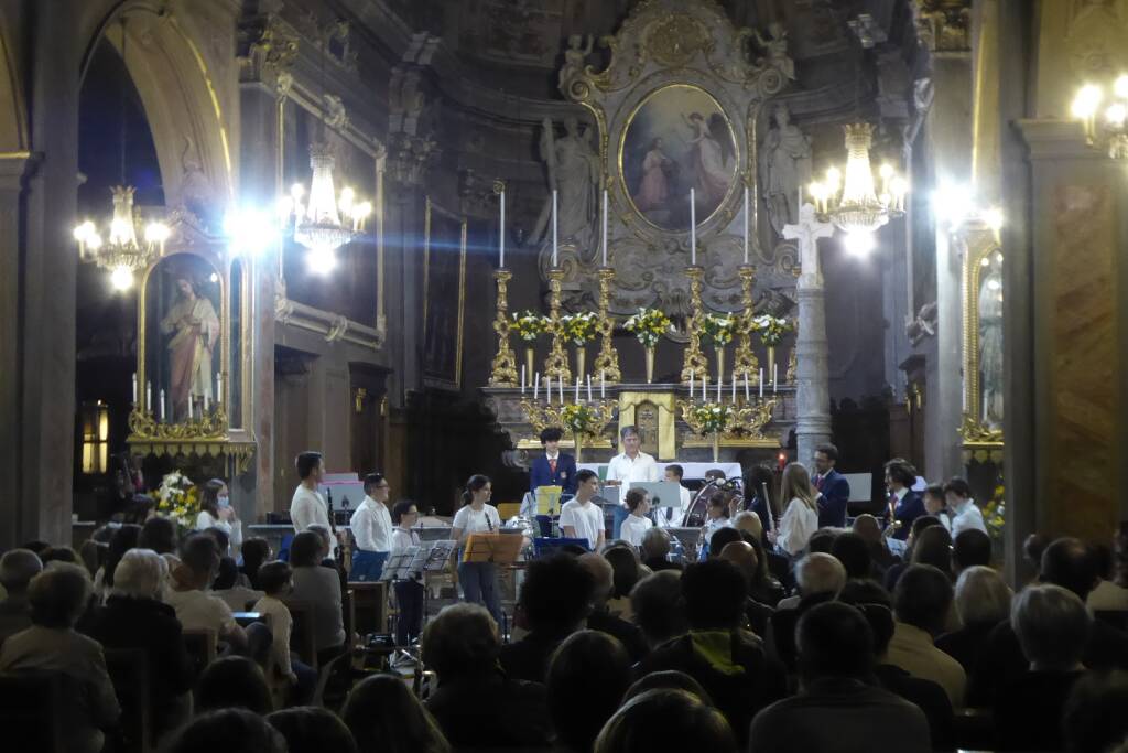 Nella chiesa di Santa Maria il concerto della Banda Musicale di Peveragno