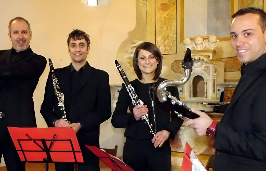 Per “Mercato in Musica” a Boves il concerto dei 5/4 Clarinet Ensemble