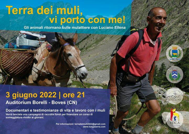 Una serata con Luciano Ellena e la sua “Terra dei muli” al Borelli di Boves