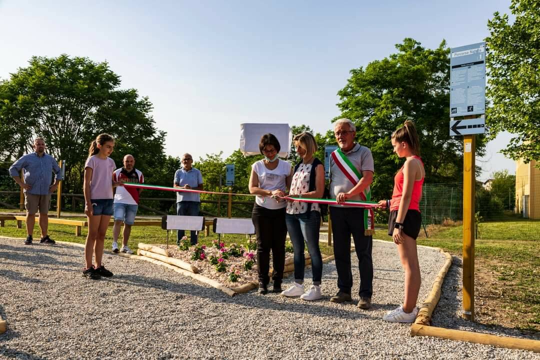 Inaugurato a Sant’Albano Stura il parco fitness dedicato a Erica e Nicole