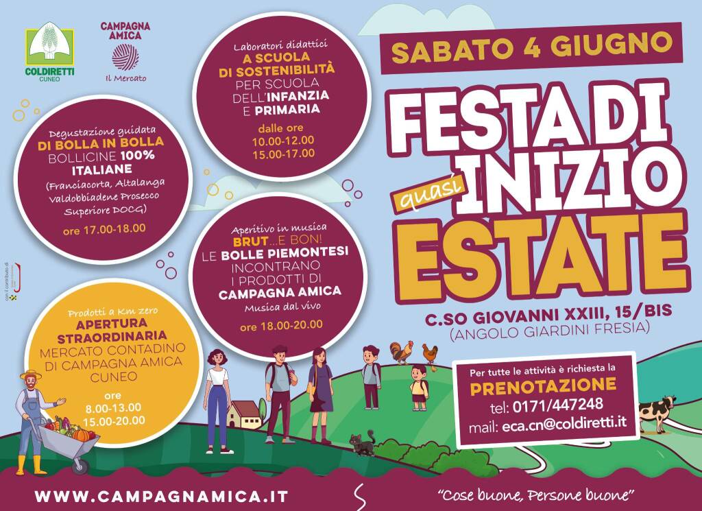 Cuneo, Campagna Amica festeggia con una giornata dedicata alle famiglie