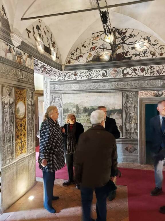 La principessa Maria Gabriella di Savoia in visita ai Castelli Tapparelli d’Azeglio di Lagnasco