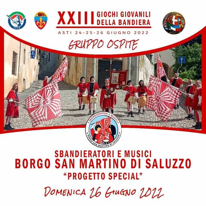 Week end impegnato per il gruppo Sbandieratori e Musici Borgo San Martino di Saluzzo
