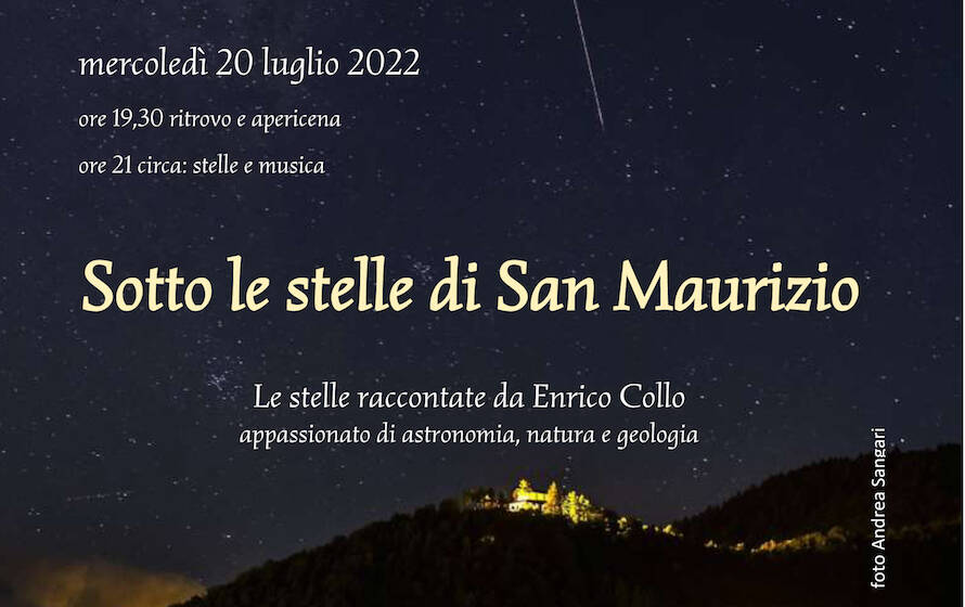 Serata al santuario di San Maurizio di Cervasca alla scoperta delle stelle a suon di arpa