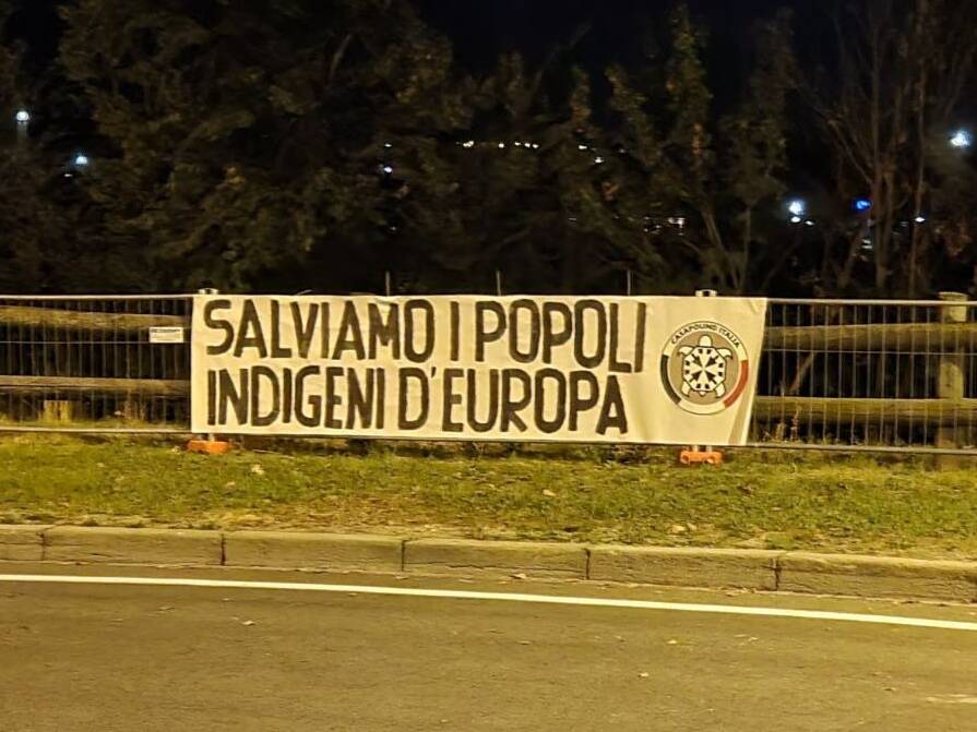 “Salviamo i popoli indigeni d’Europa”: a Cuneo e Alba gli striscioni di CasaPound