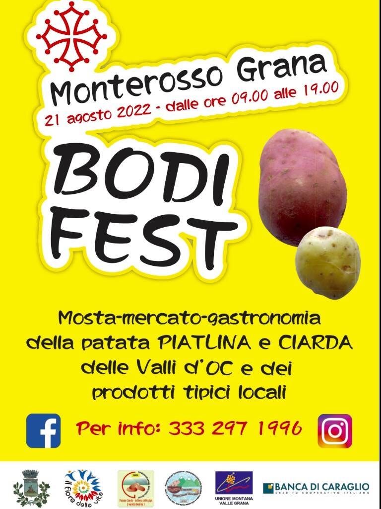 Monterosso Grana, domenica è tempo di “Bodi Fest 2022”