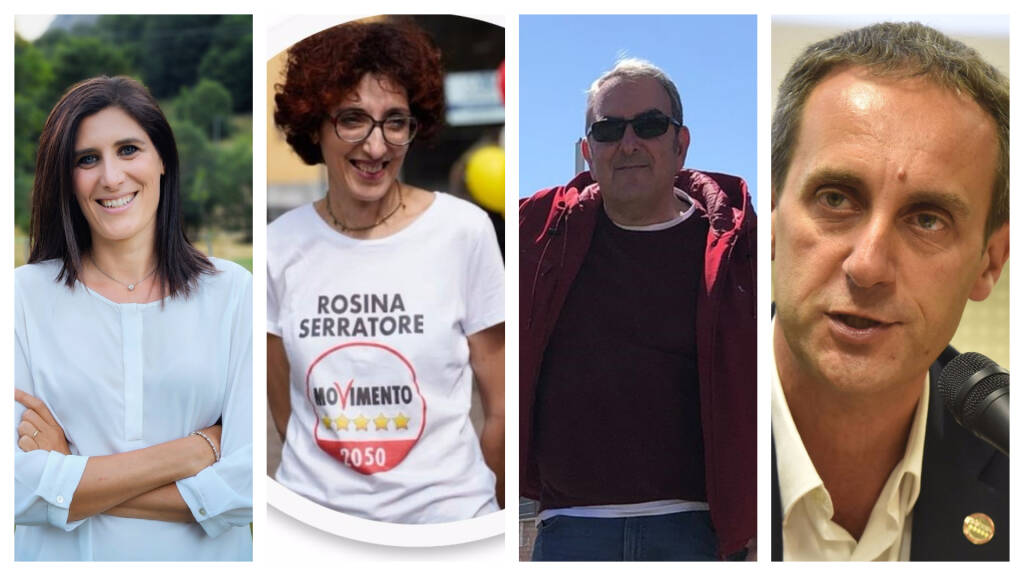Da sin: Chiara Appendino, Rosina Serratore, Roberto Falcone e Massimo Cerruti