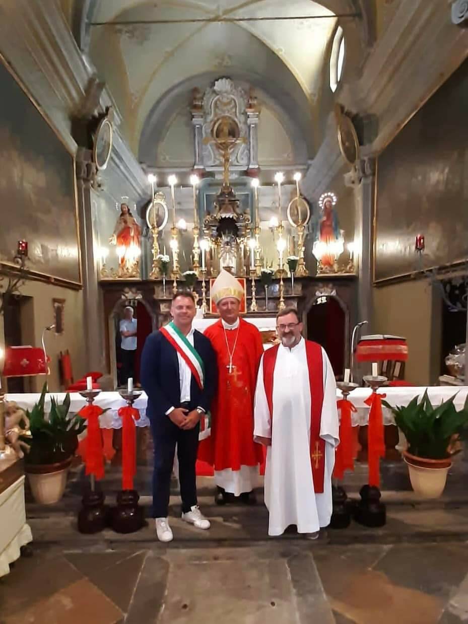 Il vescovo Bodo a Cartignano in occasione della festa patronale