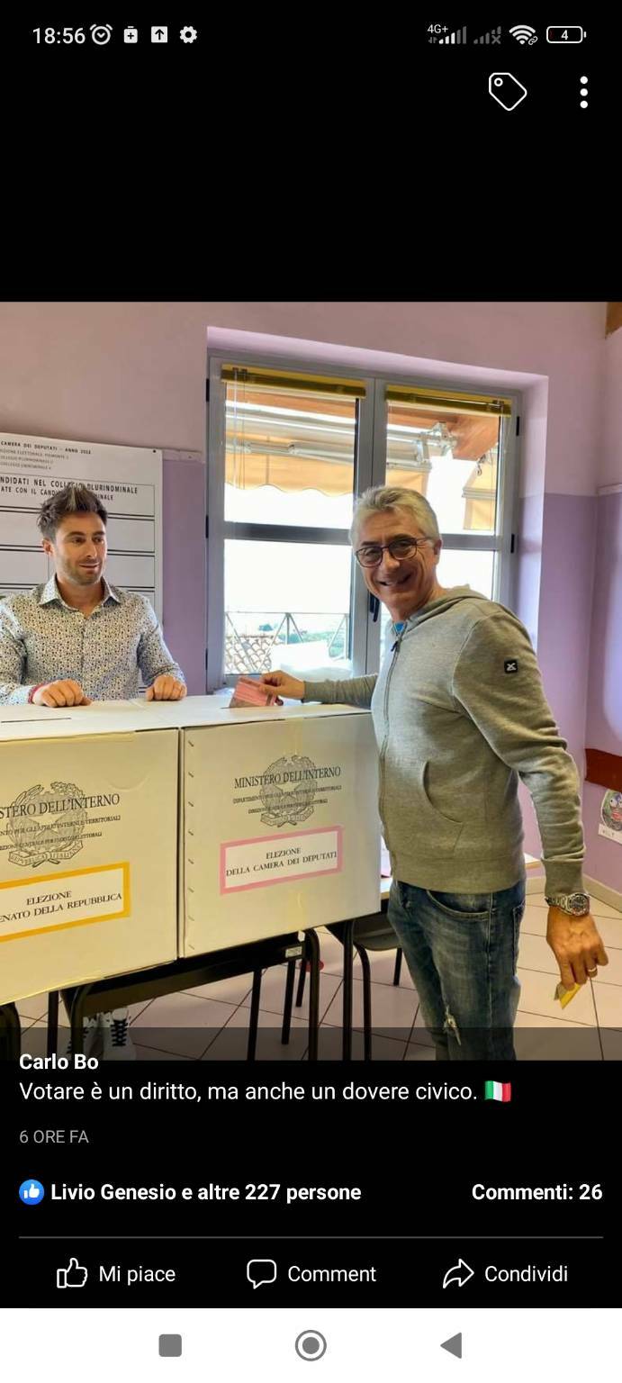 Elezioni politiche, il sindaco di Alba ha votato
