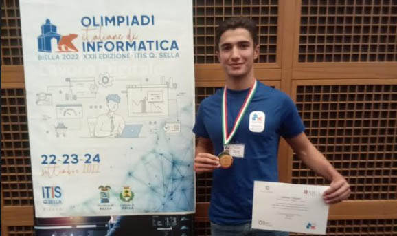 Allievo del “Vallauri” di Fossano è medaglia di bronzo alle Olimpiadi di informatica