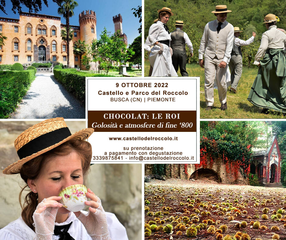 Al Castello del Roccolo di Busca si ritorna nella Belle Epoque tra cioccolato e visite guidate