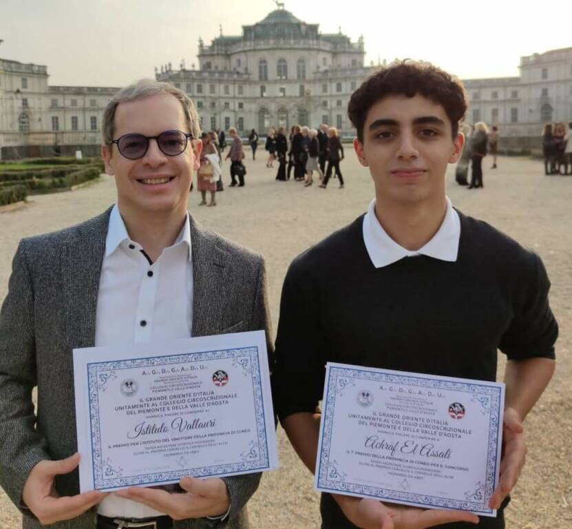Achraf El Assali, studente del Vallauri, vince il concorso letterario su Leonardo da Vinci