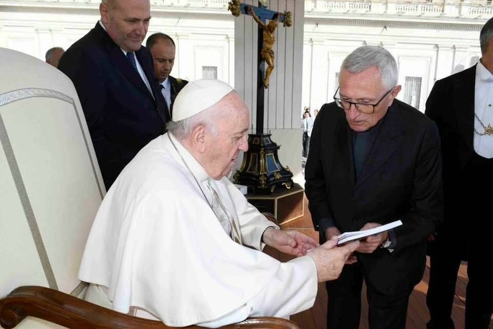 Don Gianni Pavese, della diocesi di Alba, ha incontrato Papa Francesco