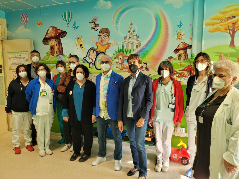 Inaugurata la nuova veste della sala d’attesa del Pronto Soccorso Pediatrico di Cuneo