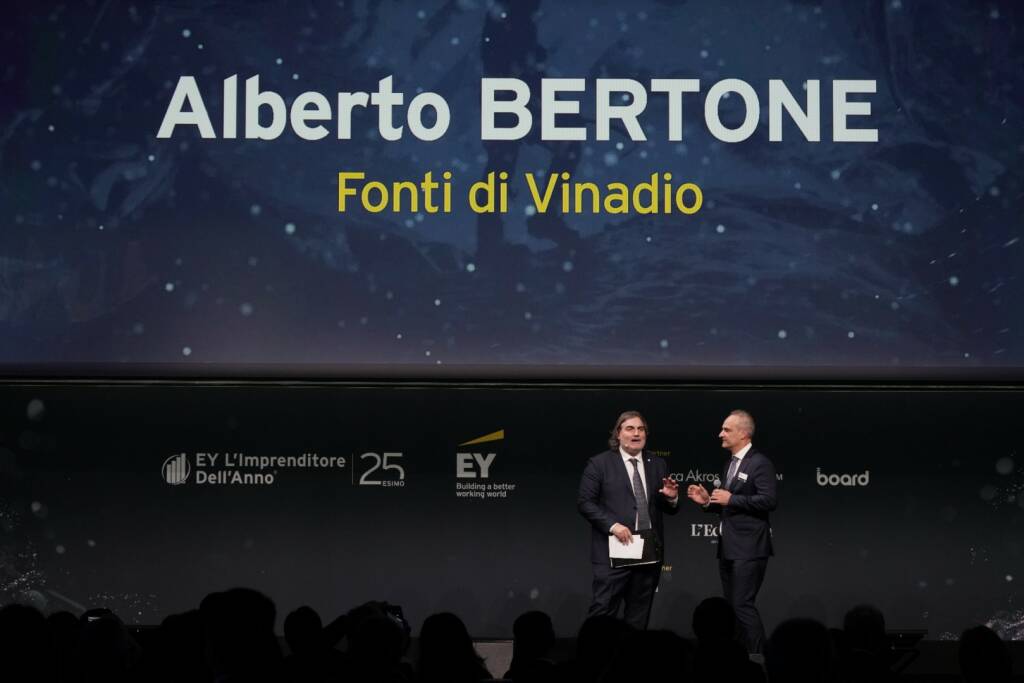 Alberto Bertone dell’Acqua Sant’Anna al “Premio EY L’Imprenditore dell’Anno”