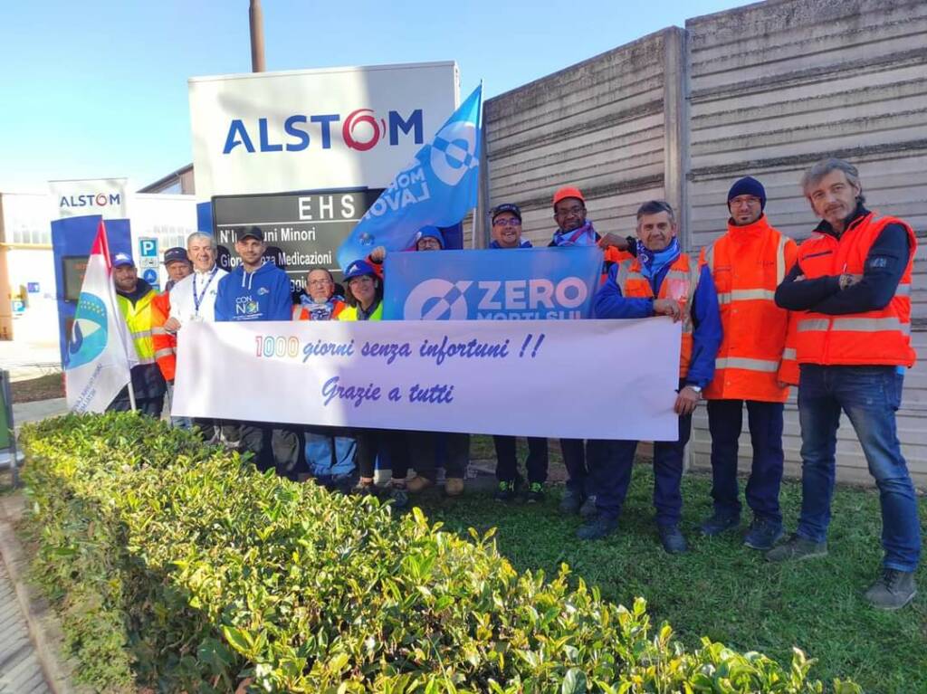 Mille giorni senza infortuni all’Alstom di Savigliano