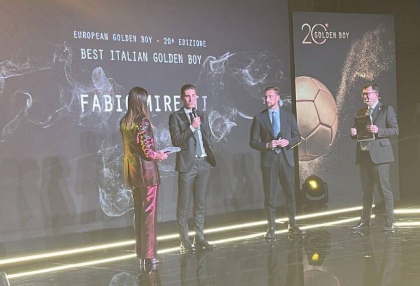 Lo juventino Fabio Miretti, ex calciatore del Cuneo e Auxilium Saluzzo, premiato come Golden Boy 2022