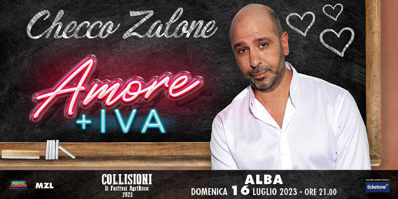 Collisioni annuncia il primo ospite dell’edizione 2023: ad Alba arriva Checco Zalone