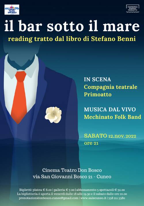 Sabato sera al Don Bosco il reading teatrale de “Il bar sotto il mare” di Stefano Benni
