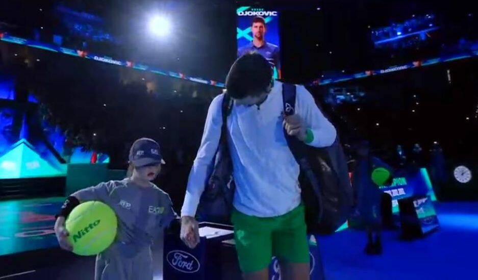 Mano nella mano con Novak Djokovic, la grande giornata della piccola Miriam di Chiusa Pesio