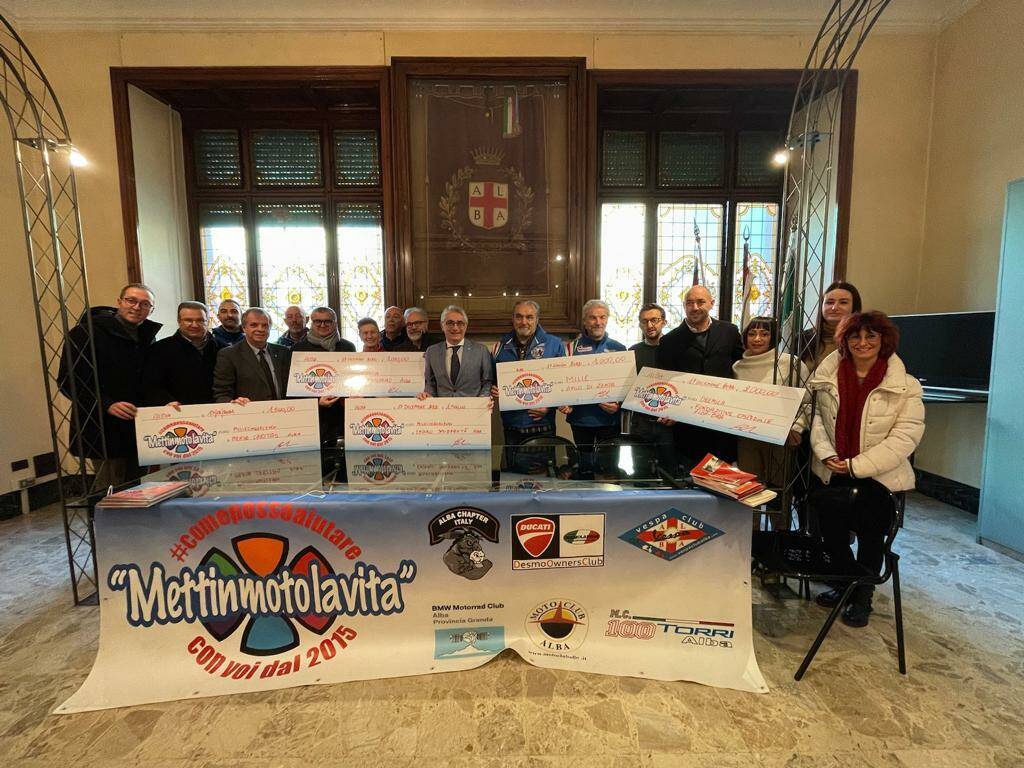 Ad Alba l’associazione Mettinmotolavita devolve il ricavato della Reunion Lottery