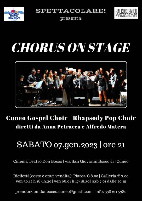 “Spettacolare!” presenta Chorus on Stage