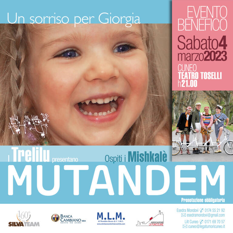 Cuneo, al Toselli torna l’evento benefico “Un sorriso per Giorgia”