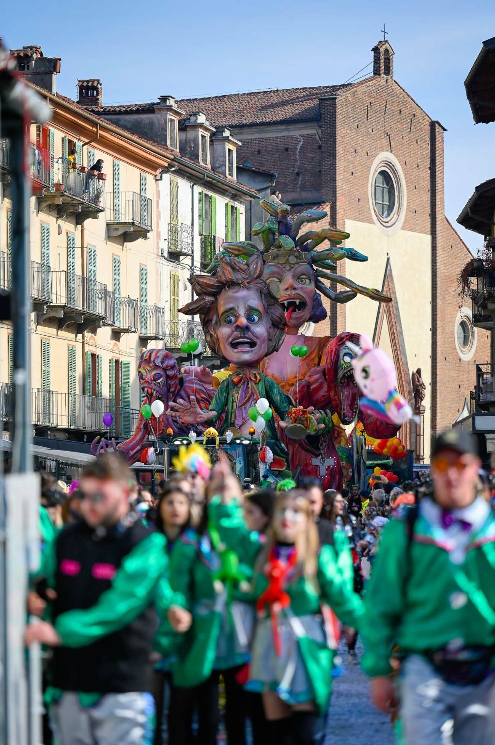 Le immagini dei carri che hanno sfilato al Carnevale di Saluzzo 2023