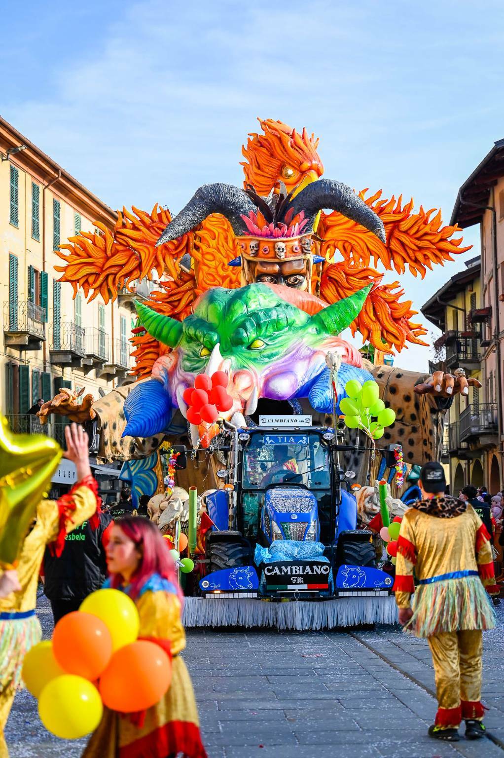 Le immagini dei carri che hanno sfilato al Carnevale di Saluzzo 2023