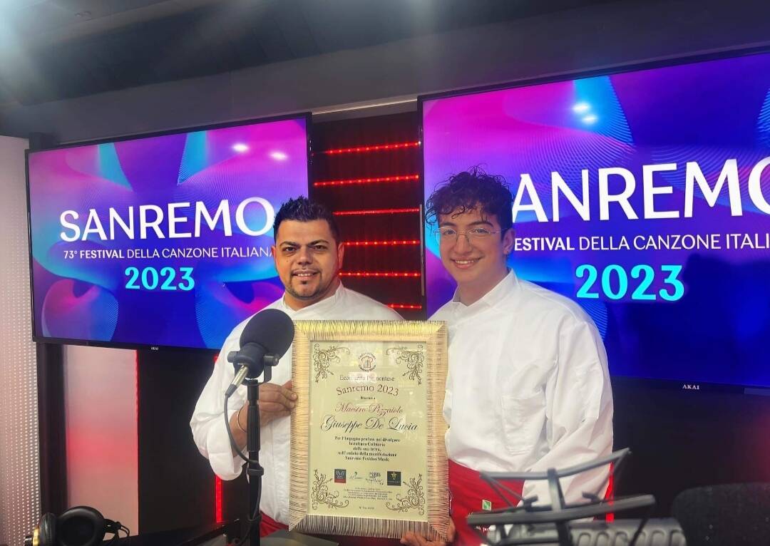 Al Festival di Sanremo 2023 si degusta la pizza di Cuneo: Cooking Show di Giuseppe De Lucia