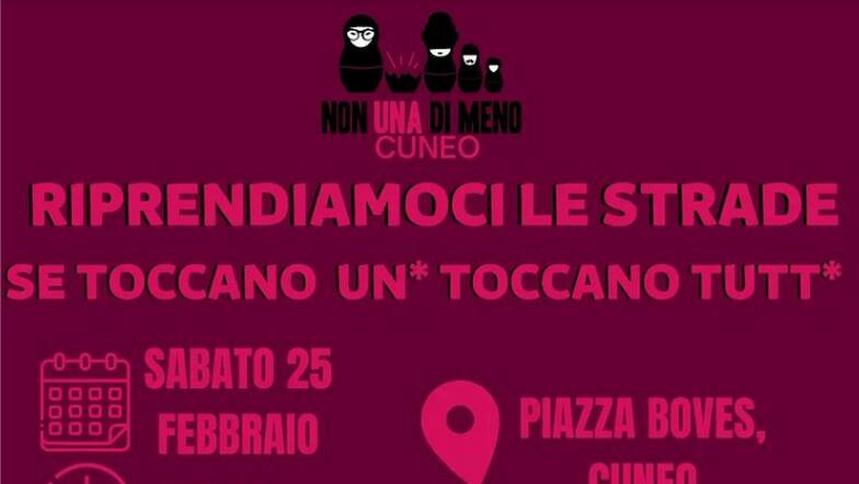 A Cuneo il presidio di solidarietà di “Non una di meno” dopo l’aggressione omofoba di domenica