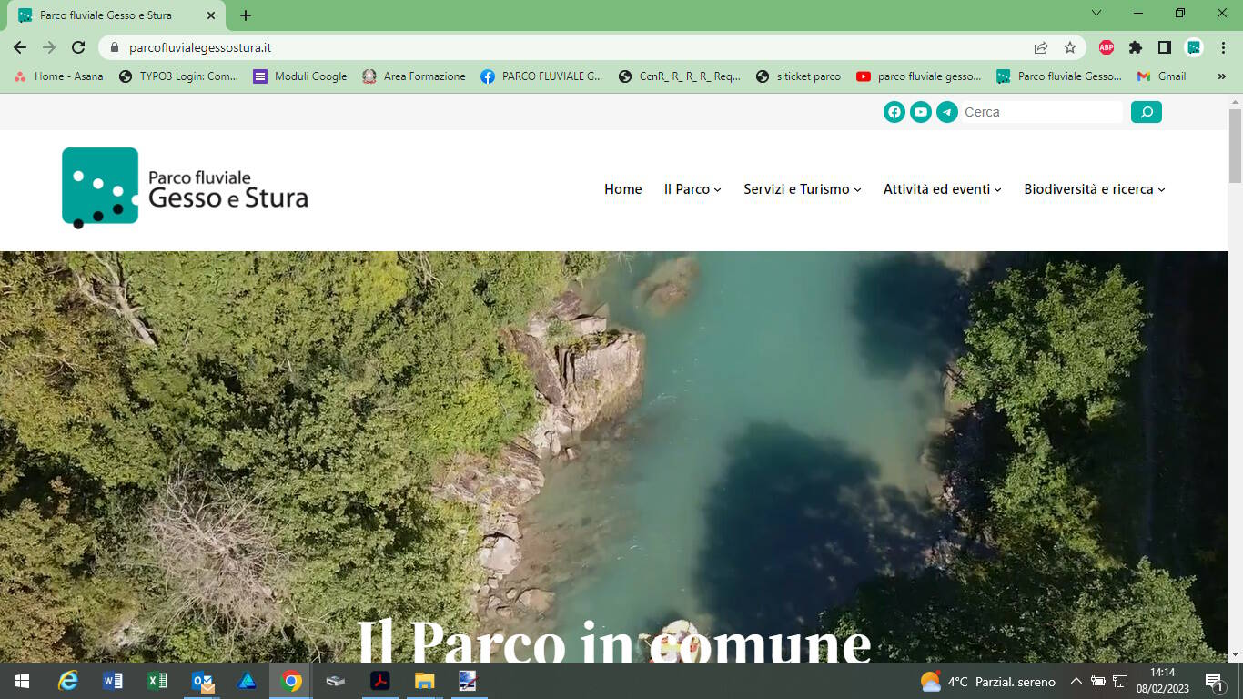 Nuovo sito internet e nuovo video promozionale per il Parco fluviale Gesso e Stura