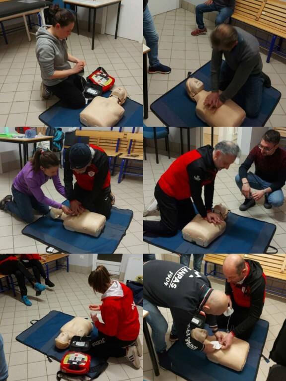 Corso di formazione con utilizzo defibrillatore semi-automatico per staff e allenatori dell’Asd Tarantasca