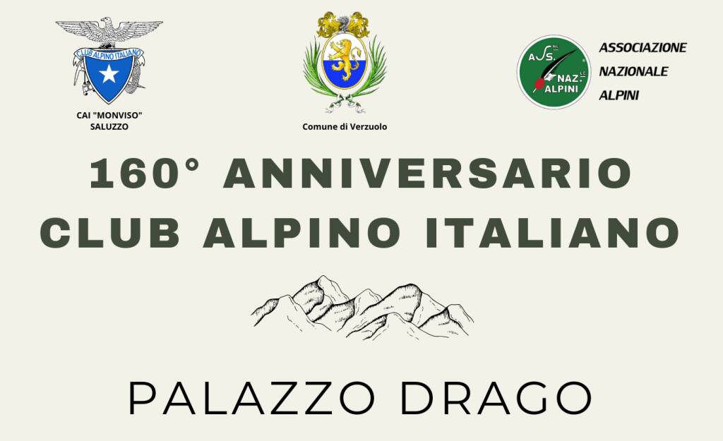 Verzuolo, si festeggiano i 160 anni del Club Alpino Italiano