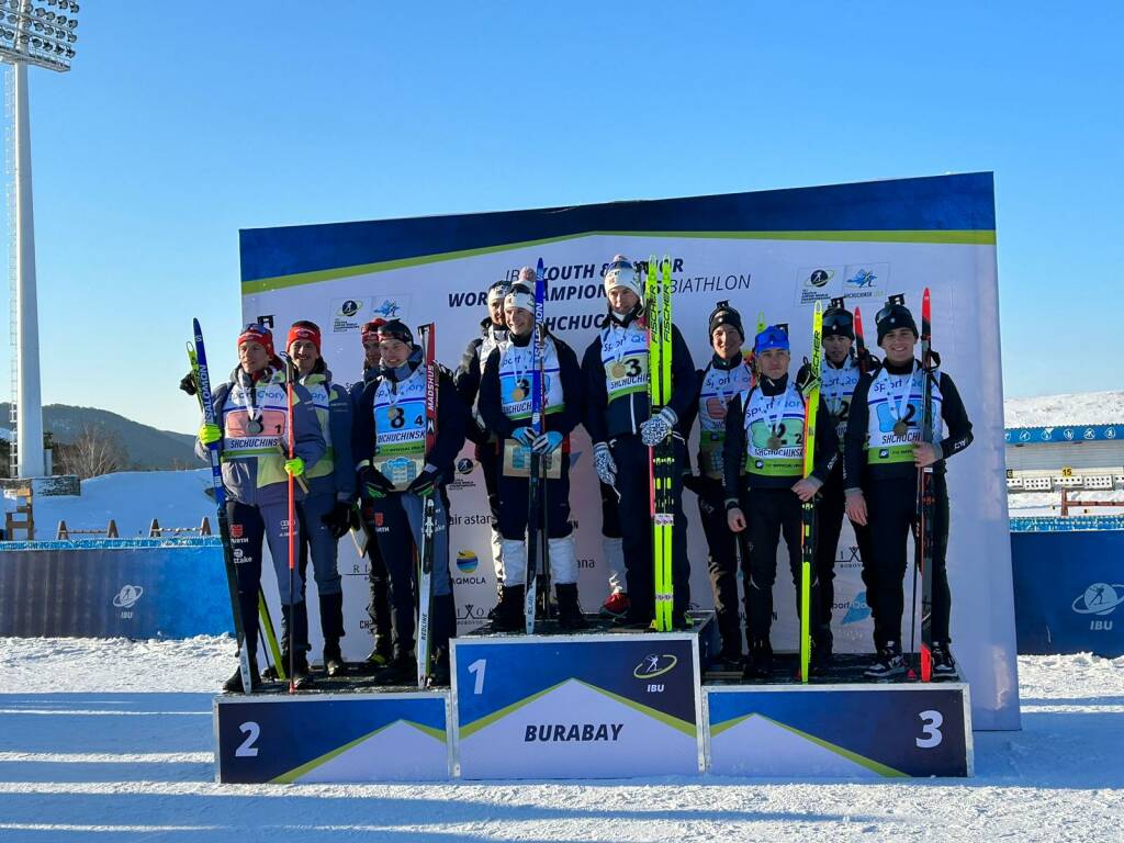Biathlon, bronzo della staffetta azzurra con il cuneese Marco Barale ai mondiali Junior