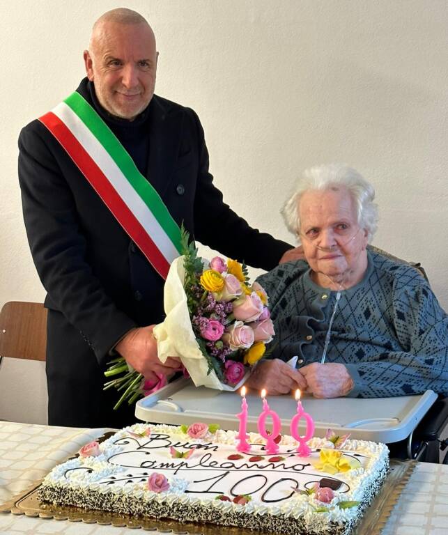 Limone Piemonte, festa in Casa di Riposo per i 100 anni di Maria Giovanna