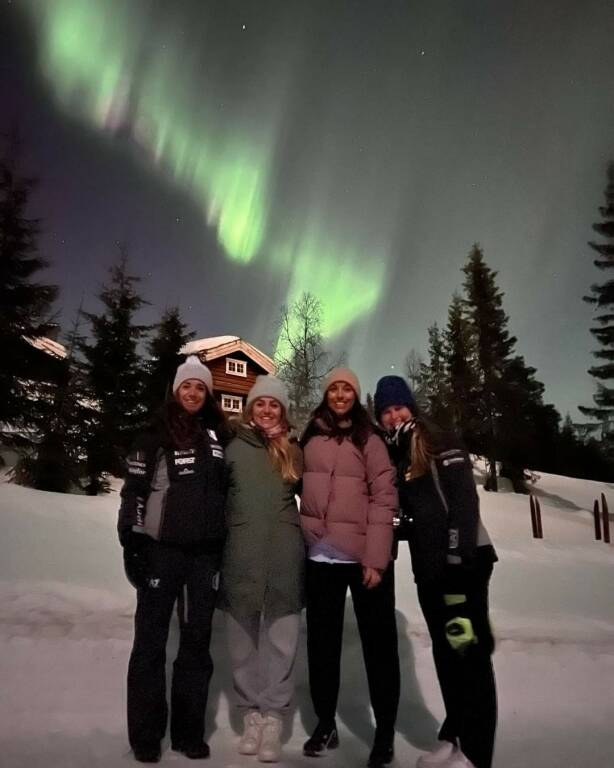 marta Bassino aurora boreale Norvegia 