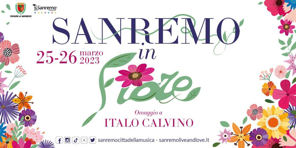 Sanremo in Fiore rende omaggio a Italo Calvino nel centenario della nascita