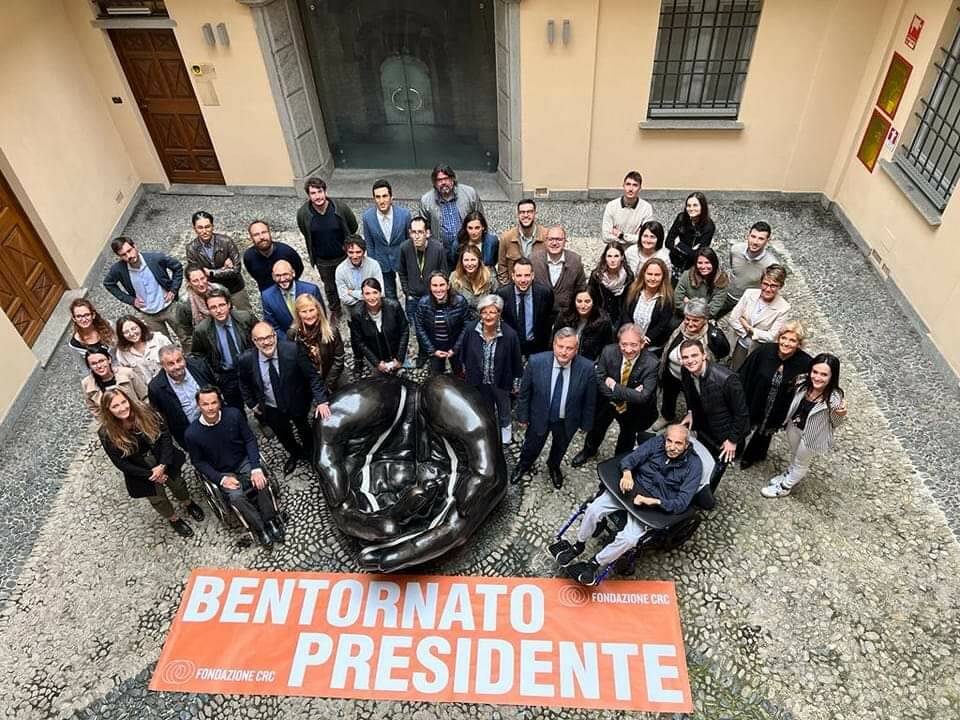 Giandomenico Genta torna in Fondazione CRC a due anni dal ricovero