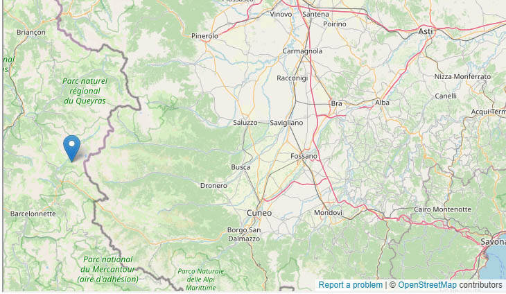 Scossa di terremoto al confine tra la provincia di Cuneo e la Francia