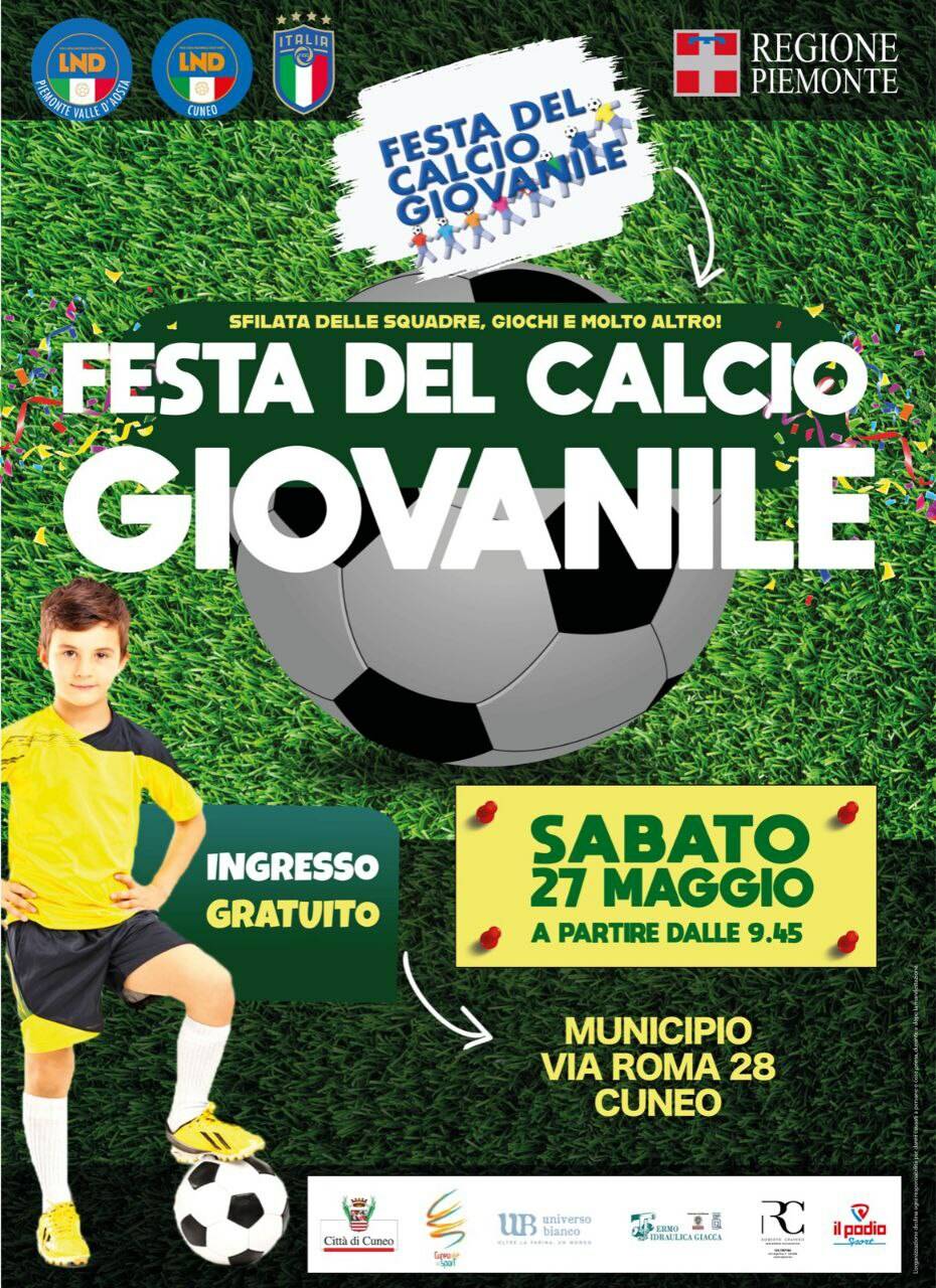 Tutto pronto per la Festa del calcio giovanile di Cuneo
