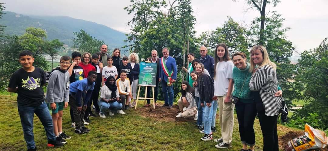 Busca, nuovi alberi nel parco Francotto donati dalla Fausto Coppi