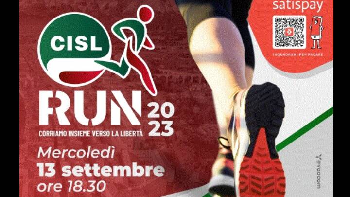 Il 13 settembre a Cuneo si correrà la Cisl Run