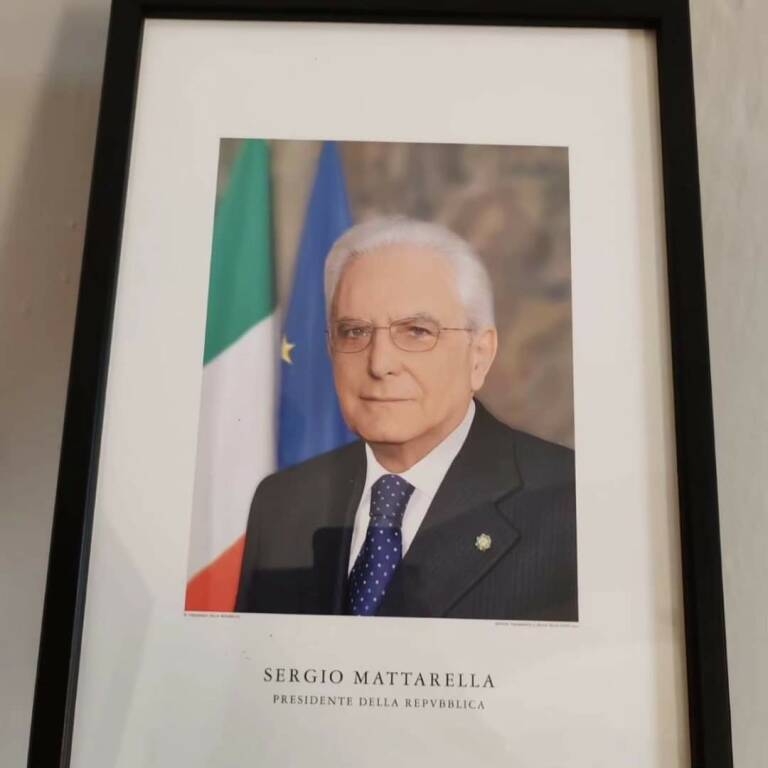 Le fotografie ufficiali del Presidente Mattarella in Municipio a Valdieri