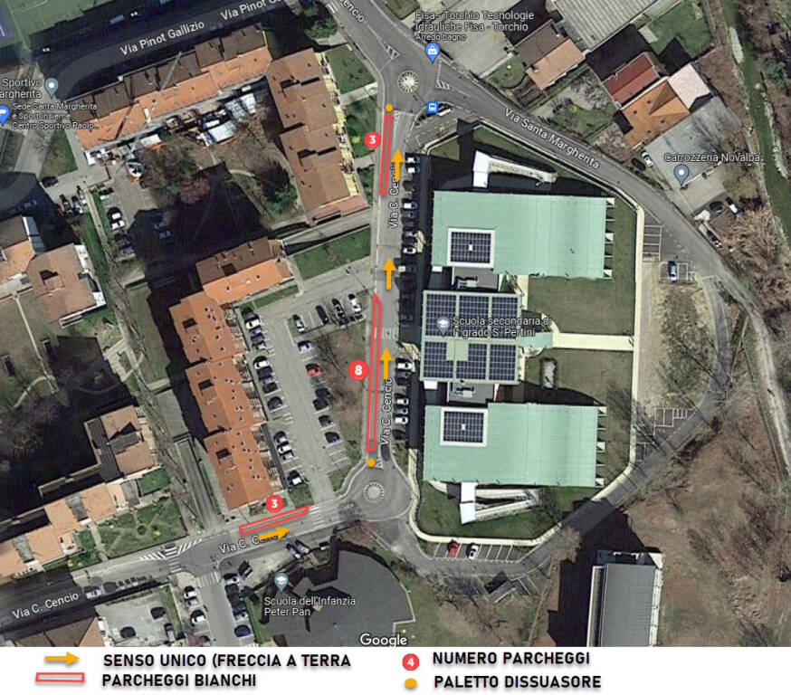Alba, ultimato cantiere per viabilità e parcheggi definitivi della scuola media della Moretta
